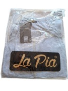 Nowa szara bluzka bokserka naszywka złote serce La Pia r. uniwersalny 