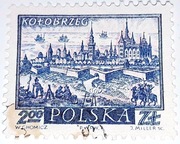 Błąd druku. Znaczek Fi 1057. Niespasowanie barw.