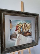 Stary obraz na płótnie anioły tytani 