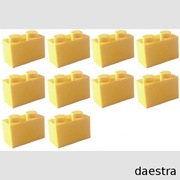 KLOCKI LEGO 3004 1x2 cegły, belki żółty - 10 szt.  