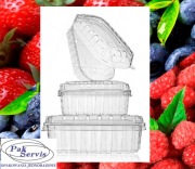 Pojemnik+wieko owoce borówka malina 250g a'1500szt