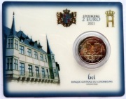 LUKSEMBURG 2021 2 EURO OKOL. COINCARD "MOST"  !!!RAR!!!
