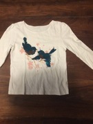 Bluzka biała z długim rękawem ,cekiny, 122-124, 