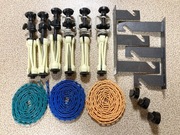 Zestaw do podwieszania 3 teł fotograficznych łańcuszkowy