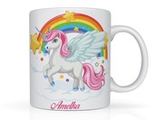 Kubek z imieniem dla dziewczynki Jednorożec na urodziny na prezent
