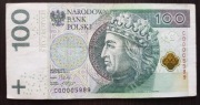 Banknot 100zl 2012r C00005989