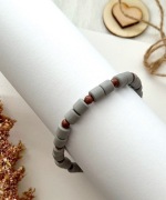 Szara męska bransoletka