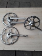 Chromowane korby od rowerów z PRL !