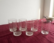 6 szklanek do wody/soku/napojów/herbaty – proste, stan idealny