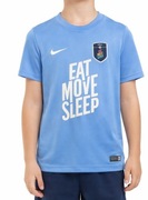 Chłopięca koszulka sportowa na trening niebieska Nike dri fit  na  147cm