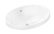 Hansgrohe Xuniva D, umywalka 55x45 cm,  wpuszczana w blat, biała, 60160450