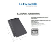 Dachówka ceramiczna płaska klinkierowa Planum La E