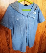 Koszula H&M z kapturem, r. 12-13, krótki rękaw