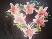 Dekoracja serce na cmentarz 