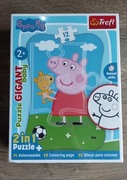 Puzzle Gigant Baby Peppa 12 el. 2w1