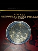 MONETA 150 rocznica urodzin J Piłsudski cert