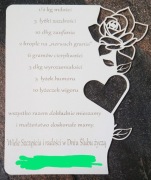 Kartka Ślubna z Grawerem – Przepis na Małżeństwo | Humor + Personalizacja