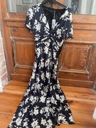 Mango nowa piękna maxi sukienka kwiaty floral 