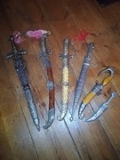 Zestaw 6 mieczy / kordzików / nożyków