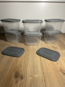 6 pudełek z przykrywką livarno home pojemność 1L + 2 przykrywki gratis