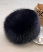Futrzasta czapeczka bojarówka puchata na zimę modna traperska traperka