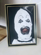 Obraz A4 Art the Clown – Terrifier – grawer laserowy w ramie