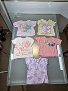 Super Zestaw Tylko Markowe Koszulki 80-86 Jak Nowe Disney 5 szt