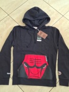 Bluza sportowa Mitchell&Ness NBA Logo  Chicago Bulls czarna - S