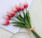 Nowy silikonowo piankowy tulipan różowy ombre