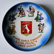 Talerz LUBLINIACY Zespół Tańca Ludowego PRL
