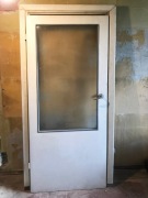 Drzwi z futryną, PRL, lata 50/60te, vintage, st. bd