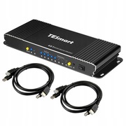Przełącznik KVM switch Full HD 1080P 4x1 HDMI USB 2.0