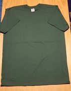 Koszulka T-shirt męski ciemnozielony