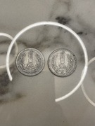 Monety 2x 1 zł 1949 bez znaku mennicy 
