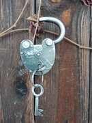 Kłódka stara, sygnowana TS Gwarant, super stan