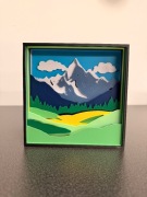 Ramka 3D Shadowbox – motyw lata, kolorowa dekoracja
