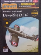 Modele Karton.Fana 2007\2 Samolot Dewoitine D.510