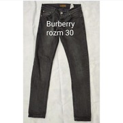 Grafitowe jeansy męskie skinny Burberry r 30