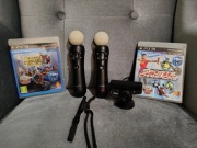 Zestaw 2 X kontroler move + kamera i gry