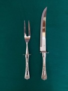 Nóż I Widelec do Mięs. Posrebrzany 
