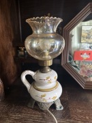 Stara francuska ceramiczna lampa