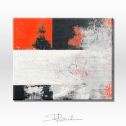 Pomarańczowy Obraz Akrylowy na Płótnie| 120 x 100 | Poziomy | Horyzontalny 