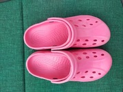 Klapki dziecięce typ Crocs roz. 37 różowe ogrodowe