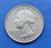 Moneta 1/4 dolara USA - 1989
