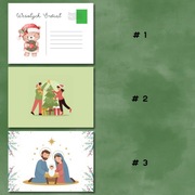 Zestaw Pocztówek Świątecznych – 5 sztuk | Wiele wariantów