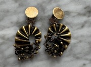 Klipsy vintage, z czasów PRL, unikatowe, art deco