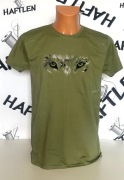 T-Shirt z haftem Oczy wilka