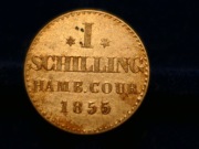 WH-B2 Niemcy Hamburg  1 szyling 1855 KM# 586