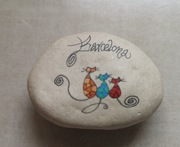 Magnes kamienny  na lodówkę Hiszpania Barcelona Cudo