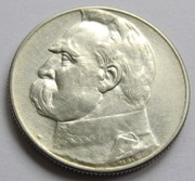 5 zł złotych Piłsudski 1934 r. (4) Ag Orzeł urzędowy